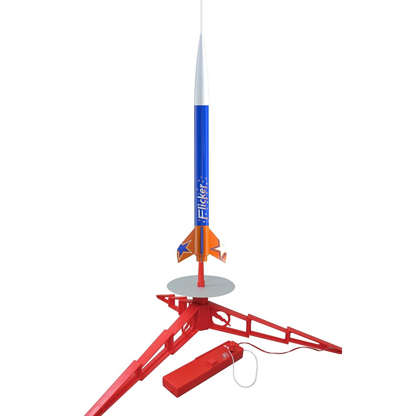 Estes Flicker Model Rocket E2X Light Up Launcher Kit Flying Outdoor