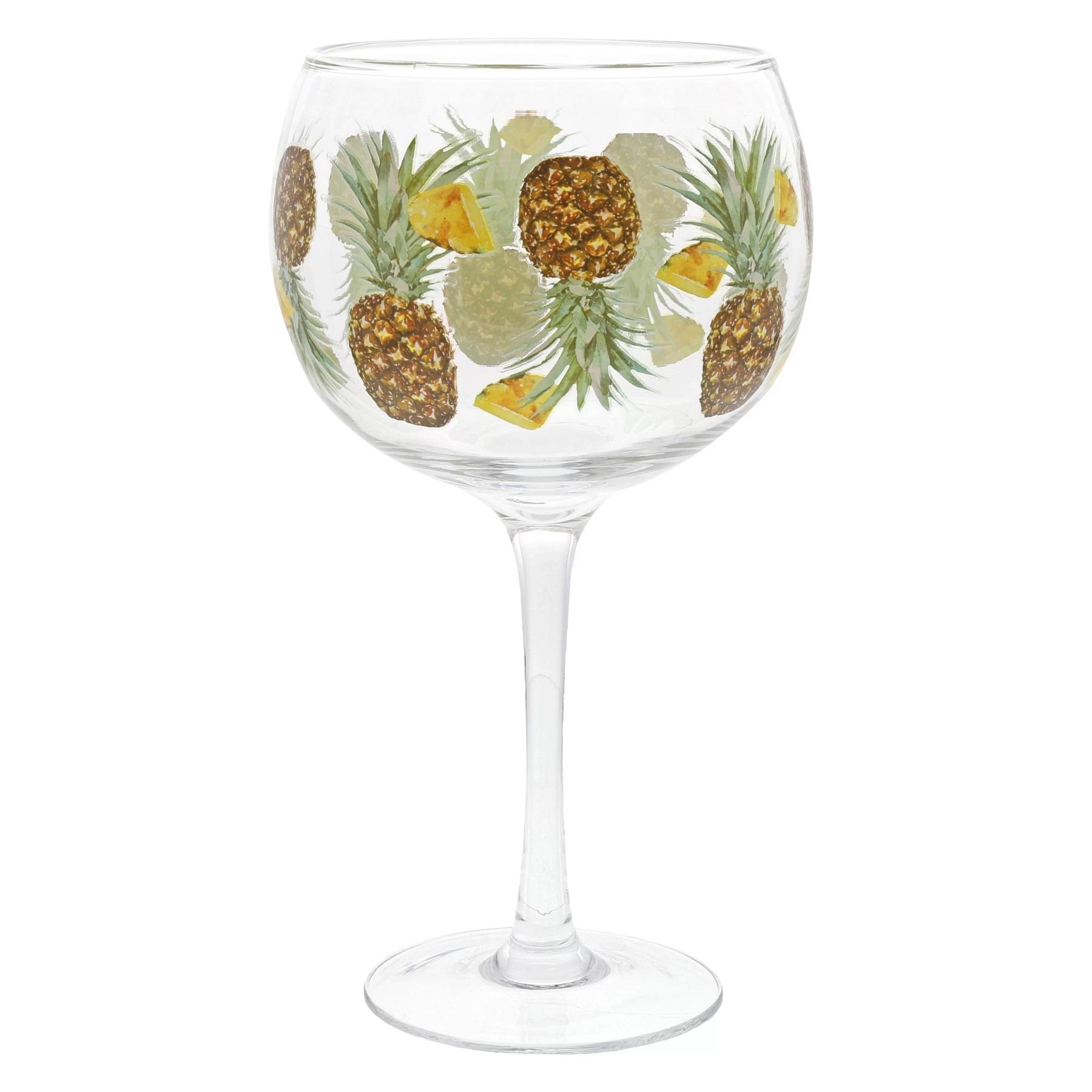Ginology Pineapple Decorated Gin Copa Glass Balloon Decorative
