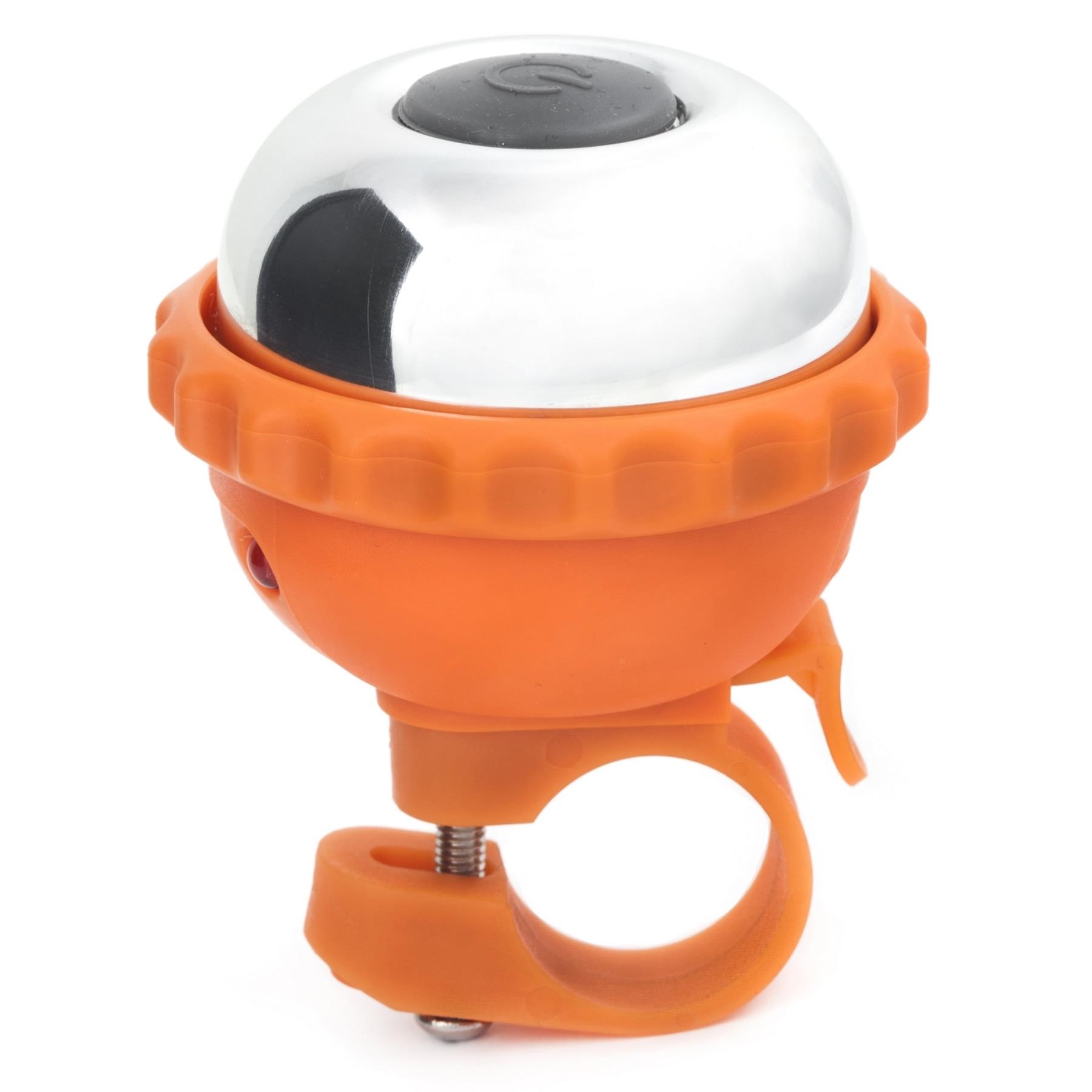 Kikkerland 2 in 1 Splashproof Bike Bell & Front LED Cycling Bicycle Lights