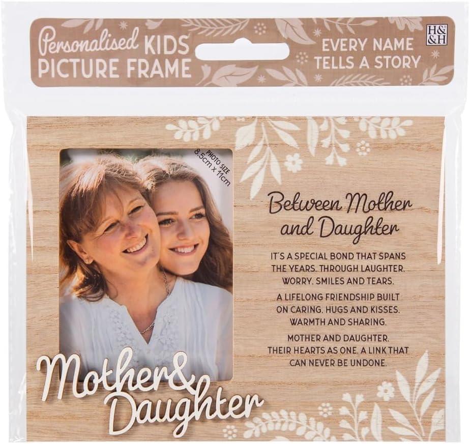 Wooden Picture Frame Personalised Unique Gift Rustic Poems Birthdays Christmas - Picture 14 of 19