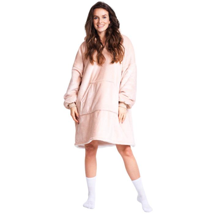 Sudadera con capucha de gran tamaño para adultos Cuddle manta con capucha talla única XL felpa usable tiro - Imagen 6 de 8