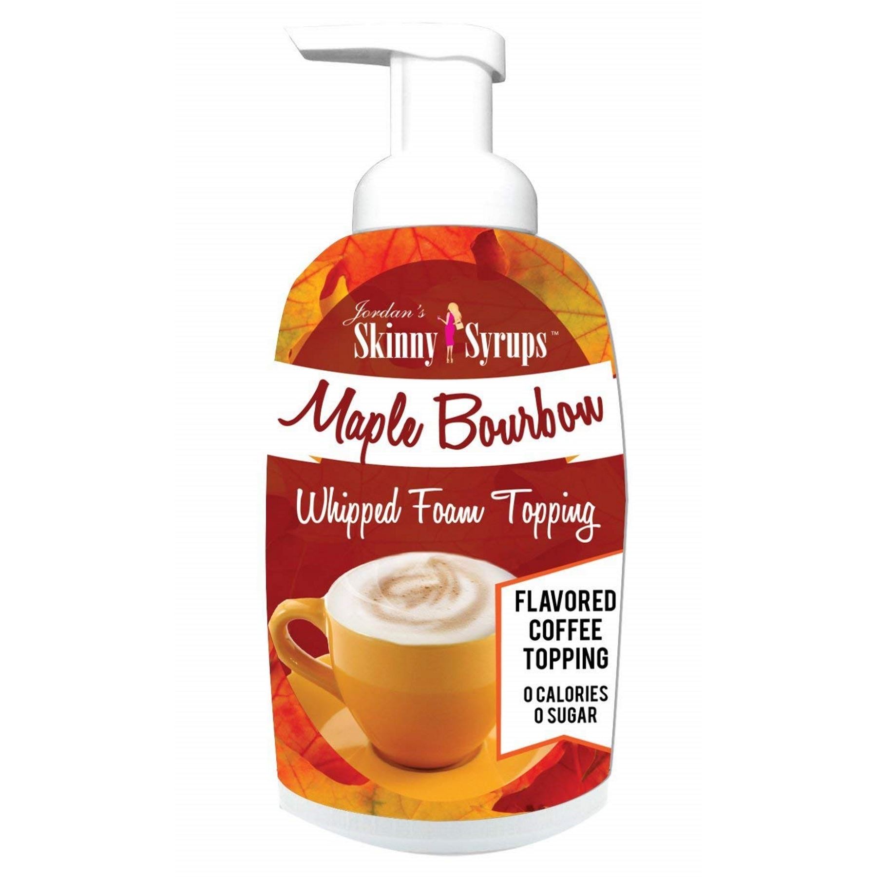 Jordan's Skinny Foam Coffee Topping Maple Bourbon Sugar Free Zero