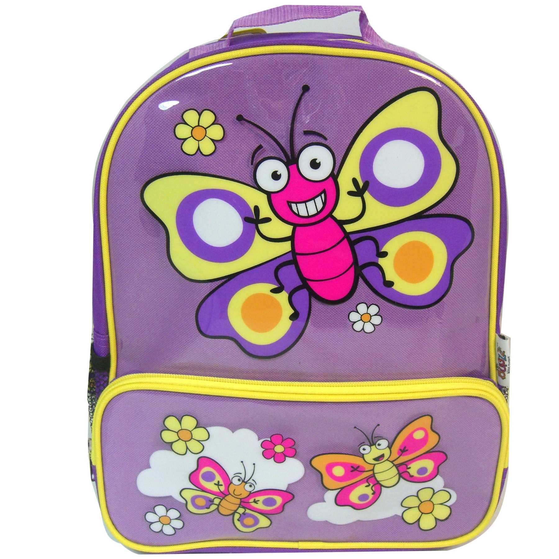 Bugzz PURPLE BUTTERFLY Backpack School Bag Rucksack Girls Swimming Childs Kids