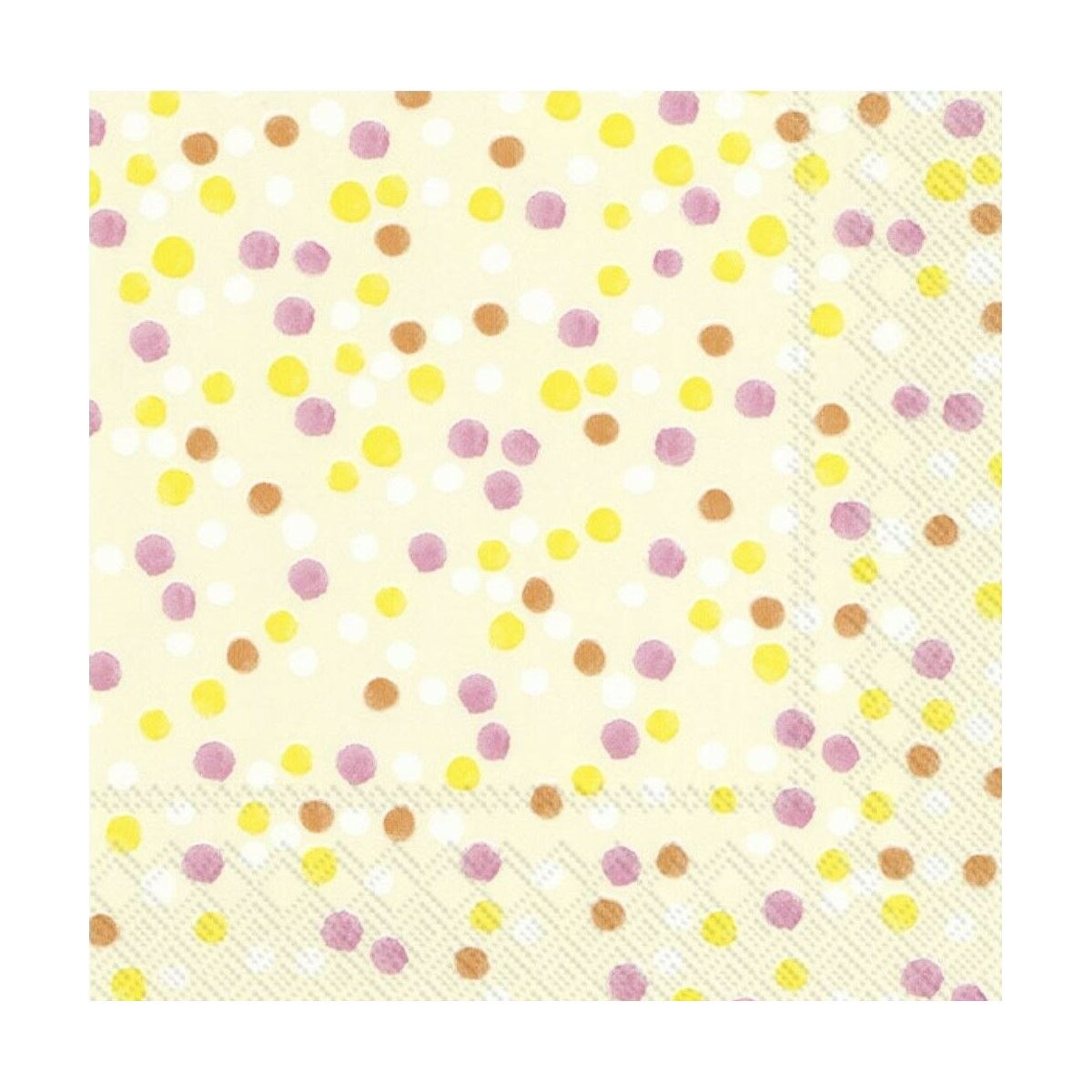 Paper Napkins Disposable Serviettes 3ply Tableware Party Little Dots Confetti