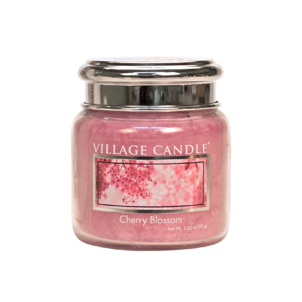 Village Candle Cherry Blossom Scented Dual Wick Jar Candles Home