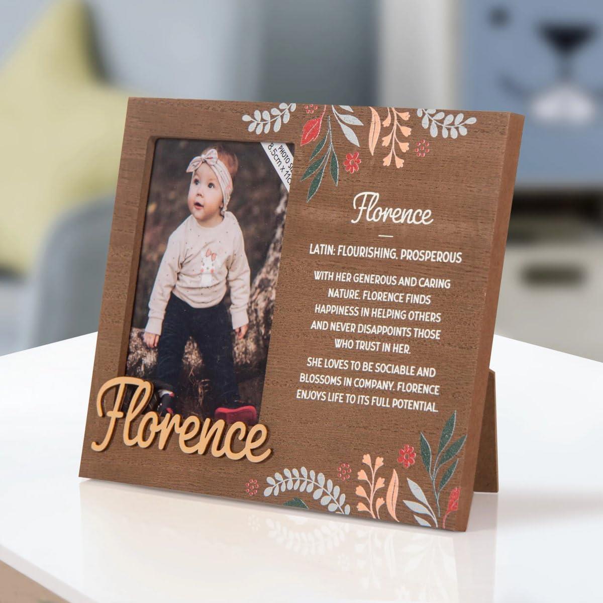 Wooden Picture Frame Personalised Kids Unique Gift Rustic Poems Girls Names A-Z - Picture 42 of 97