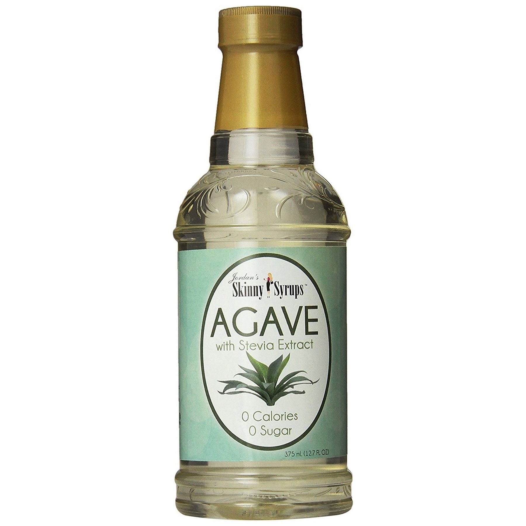 Jordan's Skinny Syrups Agave 375ml Bottle Sugar Free Zero