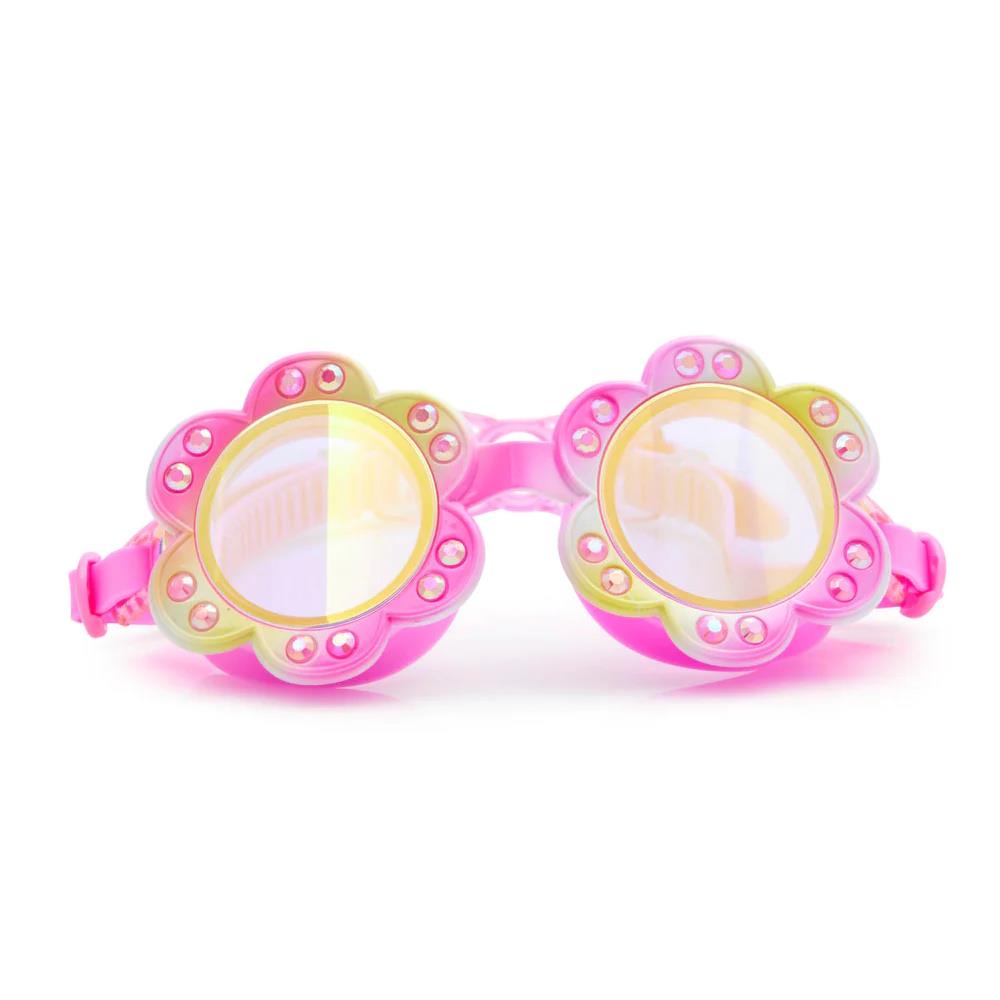 Bling2O Girls Swimming Goggles Children Pink Flower Kids UV Swim Glasses 3y+