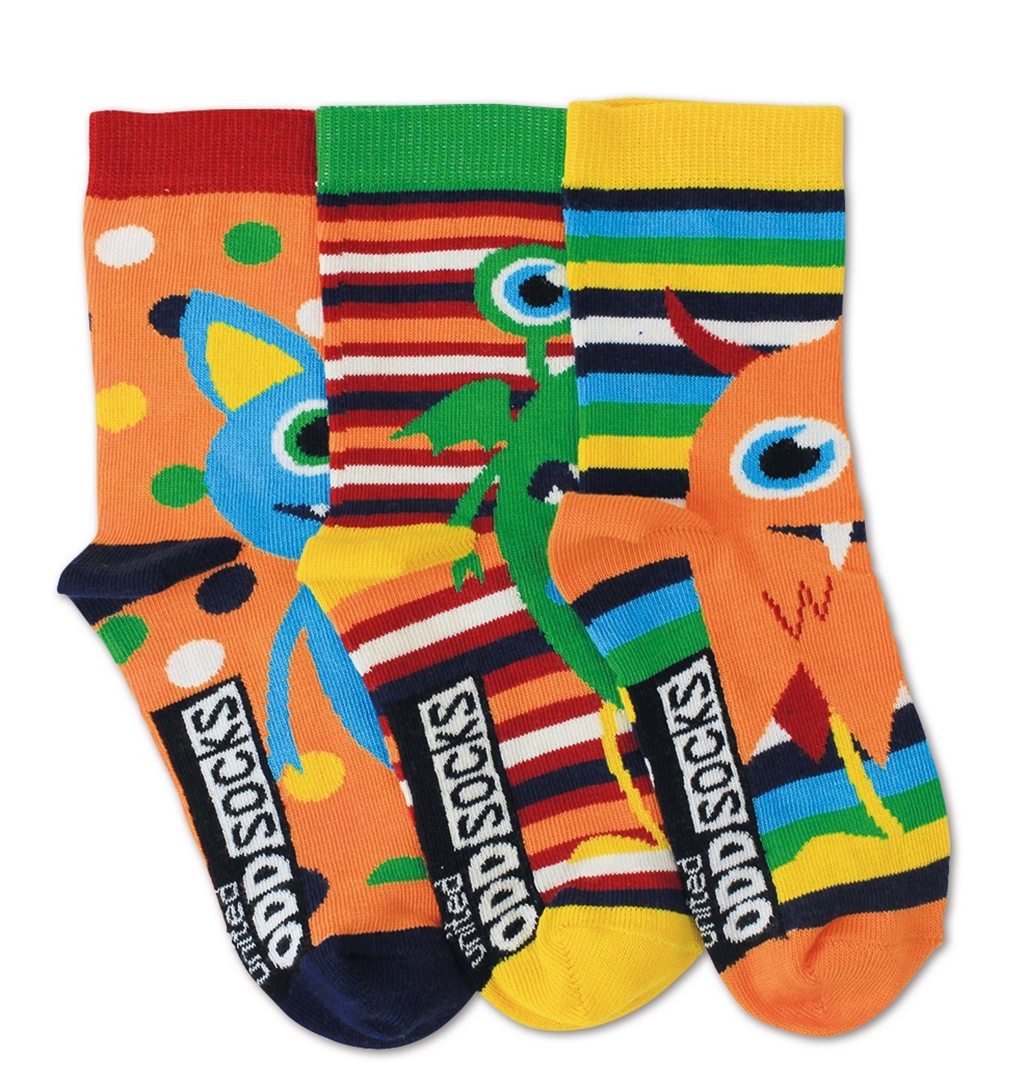 EUR 27-30 United Oddsocks Box 6 Oddsocks For Girls UK 9-12 Over the Rainbow US 9.5-13