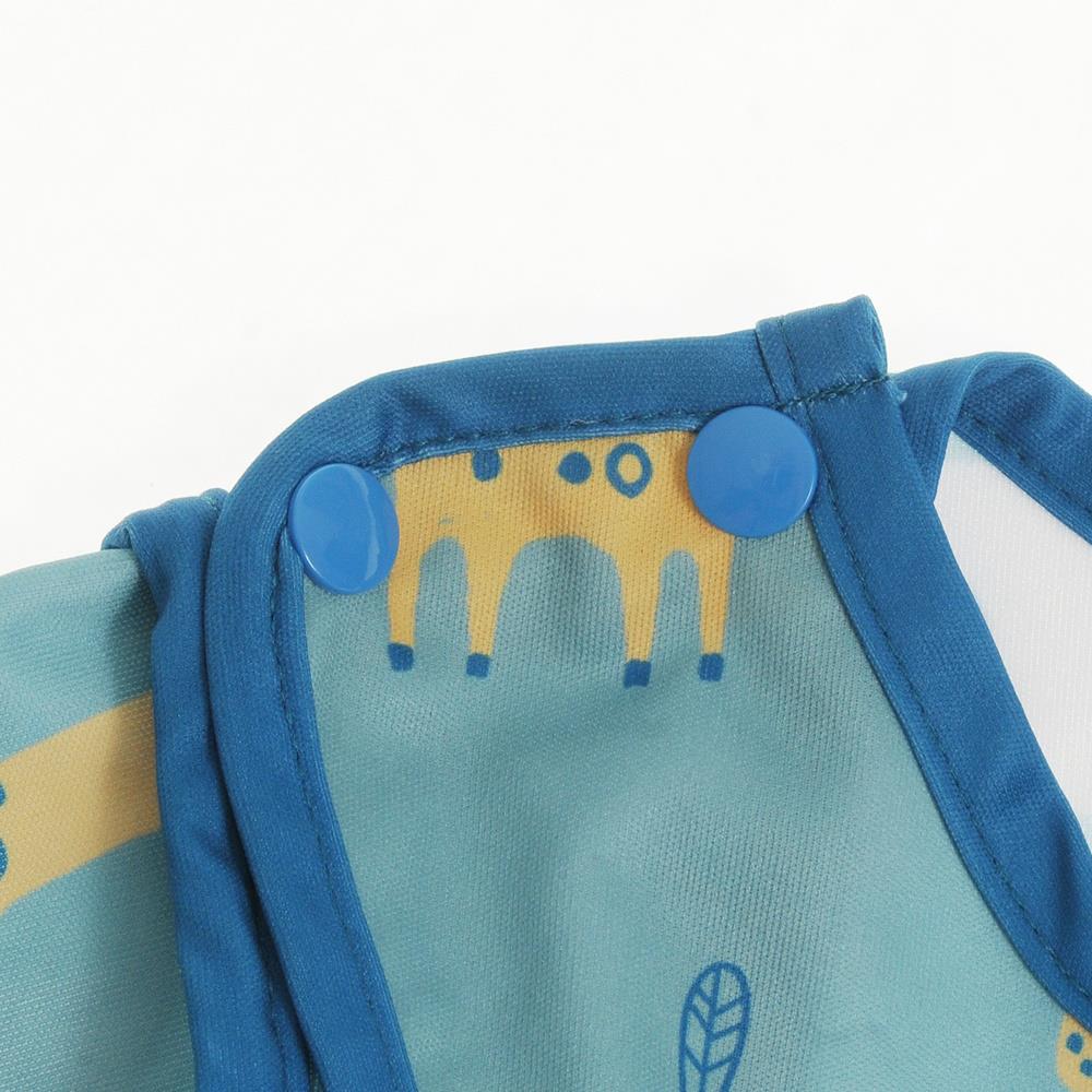 Baby Feeding Bib Coverall Apron Long Sleeved Various Animals Weaning Waterproof - Picture 5 of 9