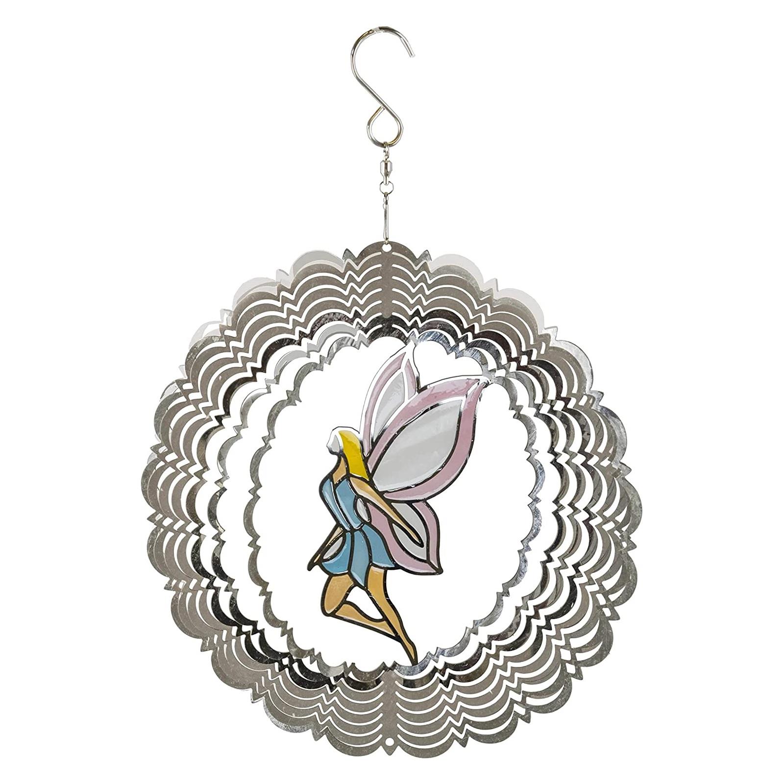 Nature's Melody Spectrum Spinner Fairy Wind Catcher 20cm Hanging Garden Decor eBay