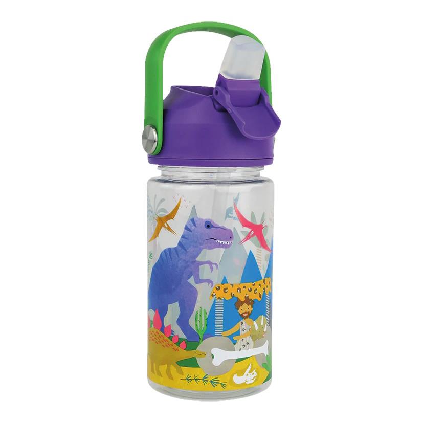 Kinder Trinkflasche Strohhalm 450ml Tritan Jungen wiederverwendbar Mädchen Griff Zahnseide & Rock - Bild 15 von 32