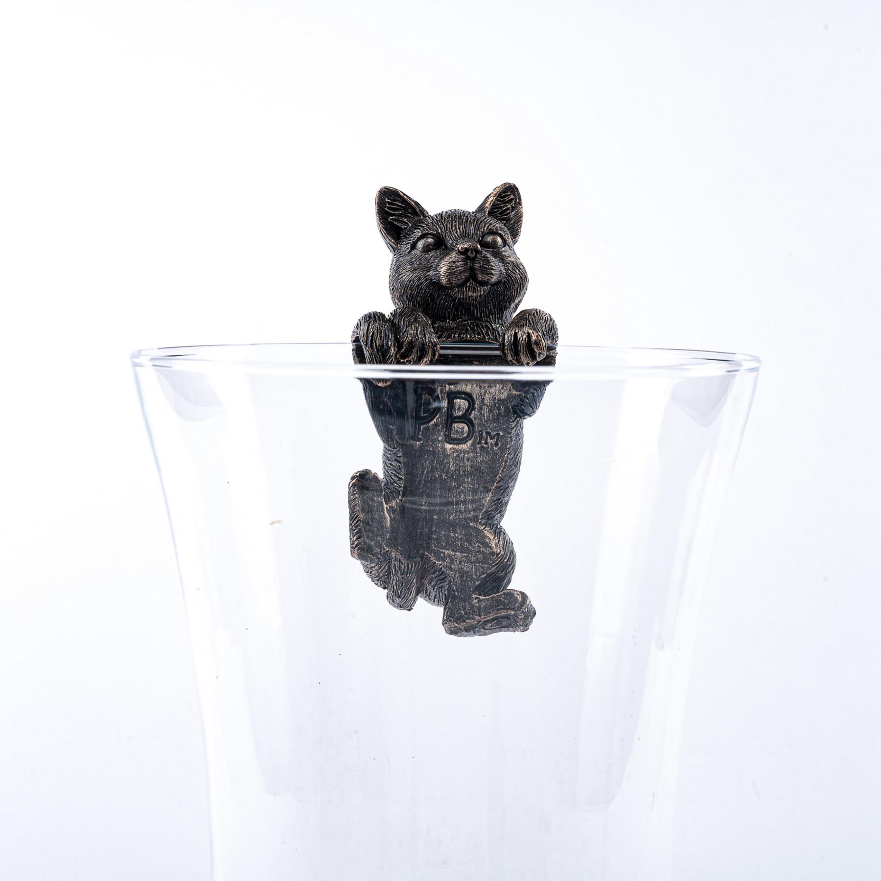 YOSOO Figurine De Chat Chat Figurine Résine Chaton Statue Ornement
