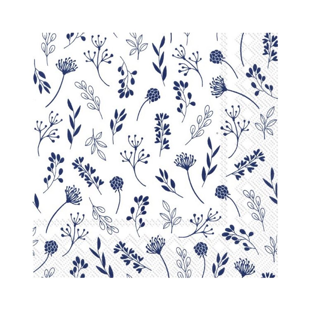 Paper Napkins Disposable Serviettes 3ply Floral Tableware Party White Tilda