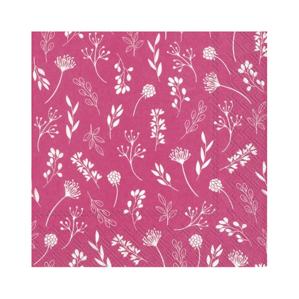 Paper Napkins Disposable Serviettes 3ply Tableware Tilda Floral 20 Pack