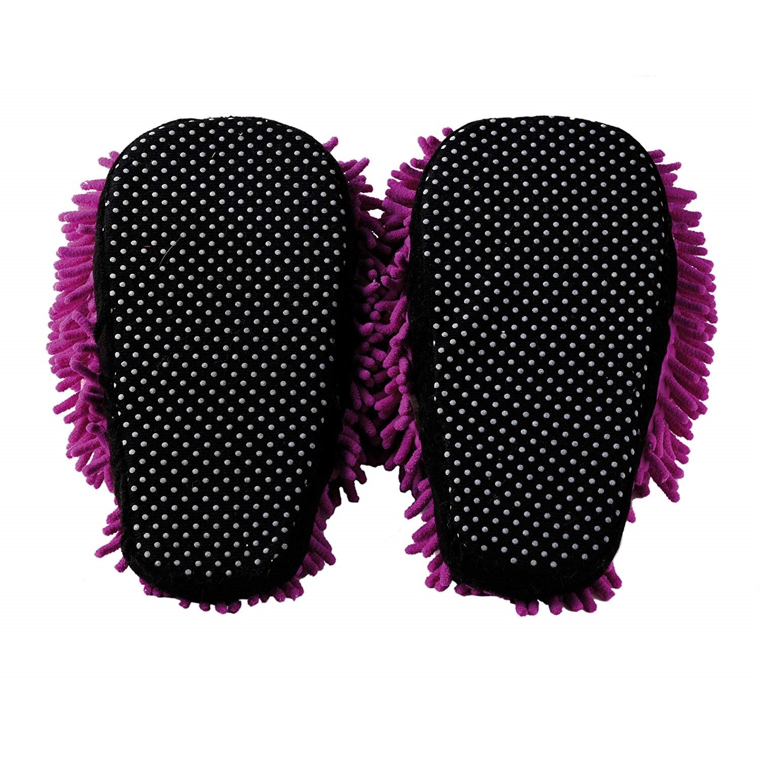 womens purple fuzzy slippers