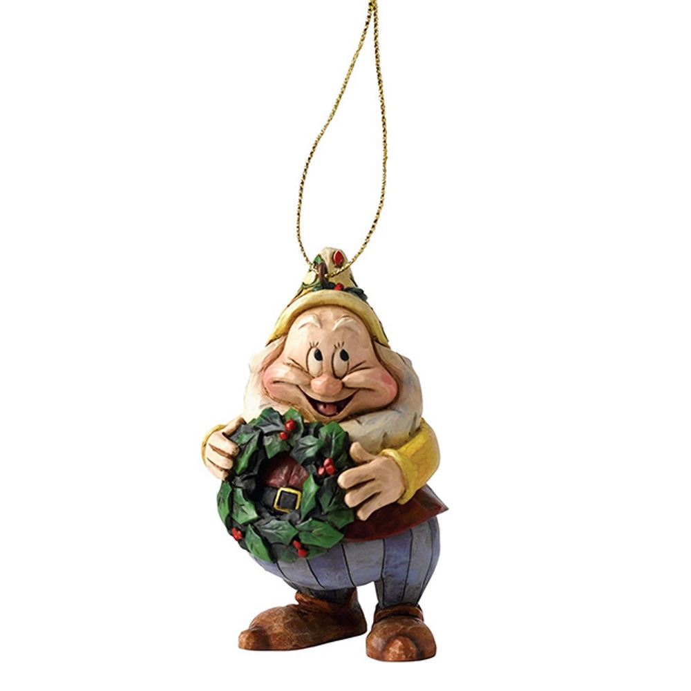 Disney Traditions Seven Dwarves Christmas Tree Hanging Ornaments Snow