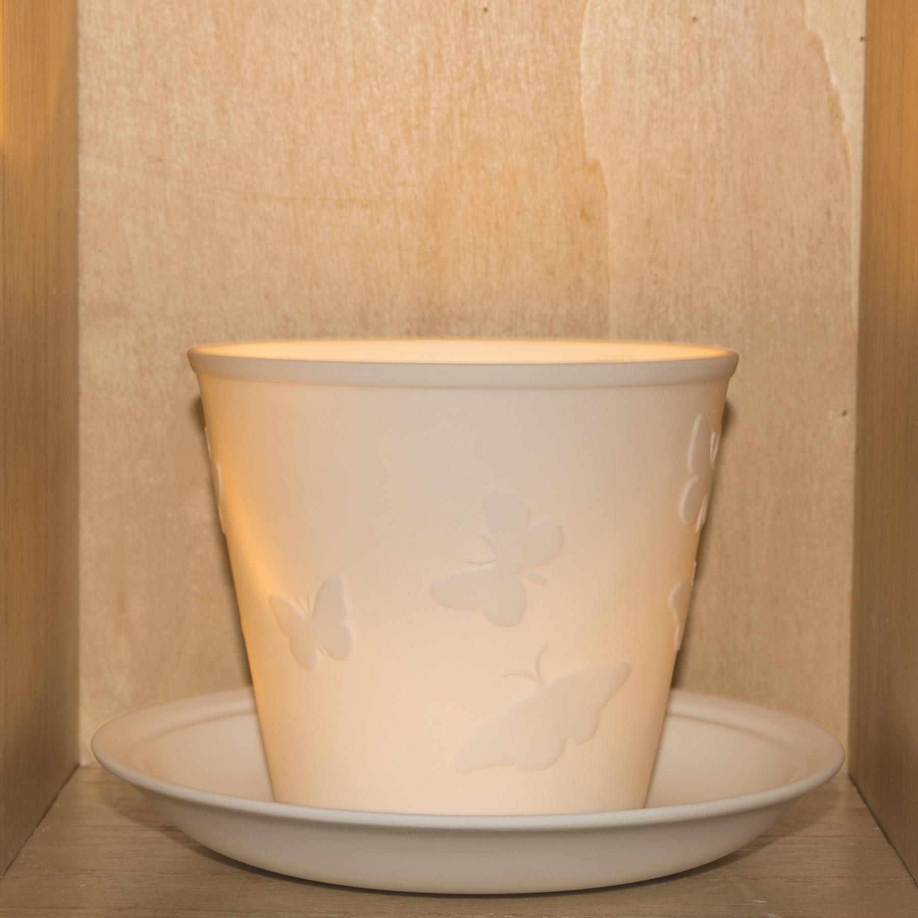 Nordic Lights Tea Light Holder Light Glow Porcelain Tealight Candle