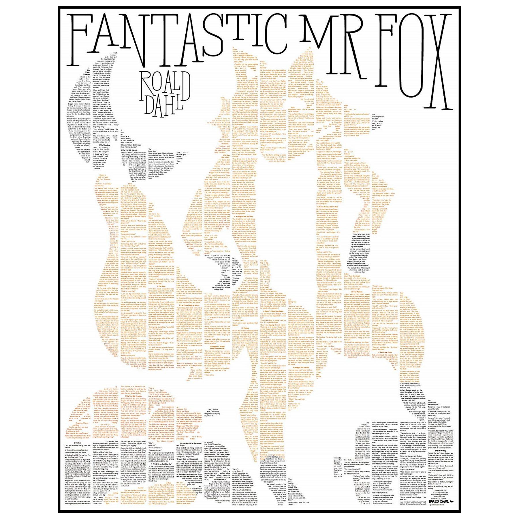 Spineless Classics Fantastic Mr Fox Complete Full Book Poster Wall Art Picture