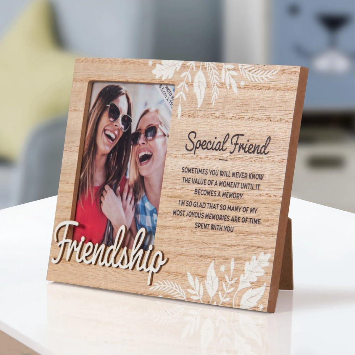 Wooden Picture Frame Personalised Unique Gift Rustic Poems Birthdays Christmas - Picture 7 of 19