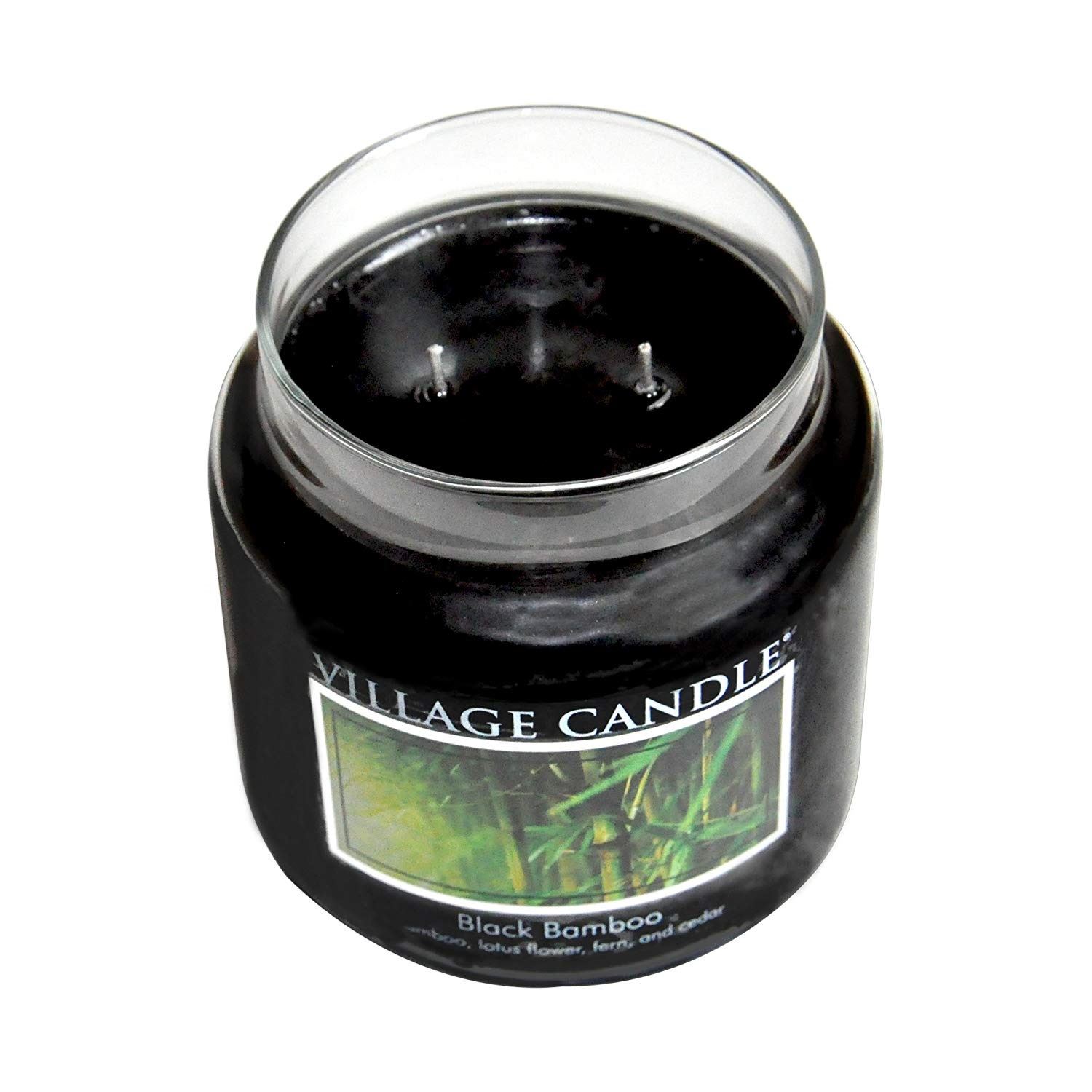 Village Candle Black Bamboo Scented Premium Jar Candles Home Fragrance