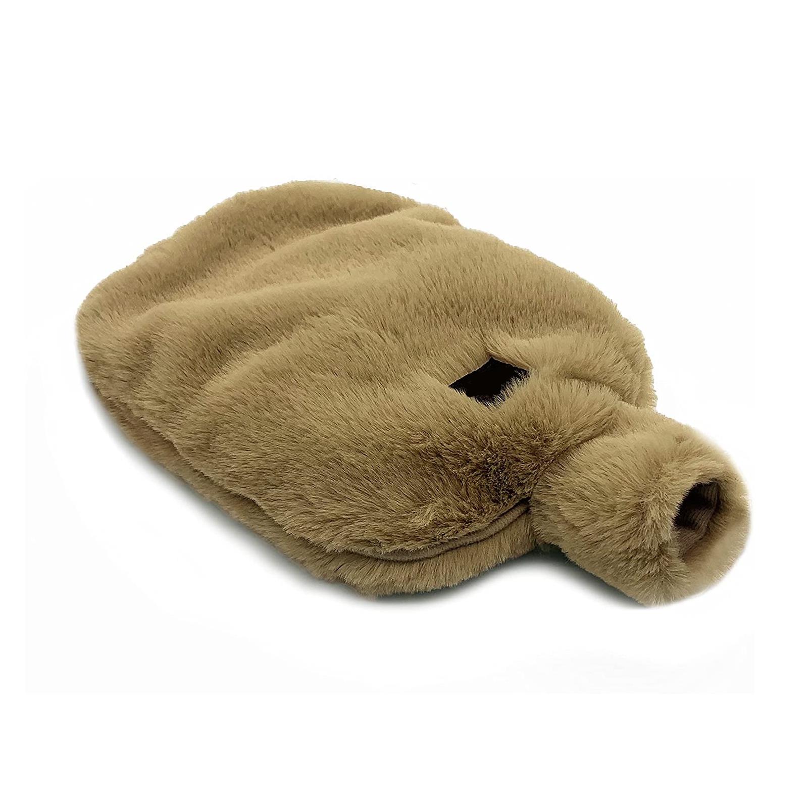 Mikrowellengeeignete Wärmflasche Kunstfell Lavendelduft beheizbar Komfort - Bild 6 von 9