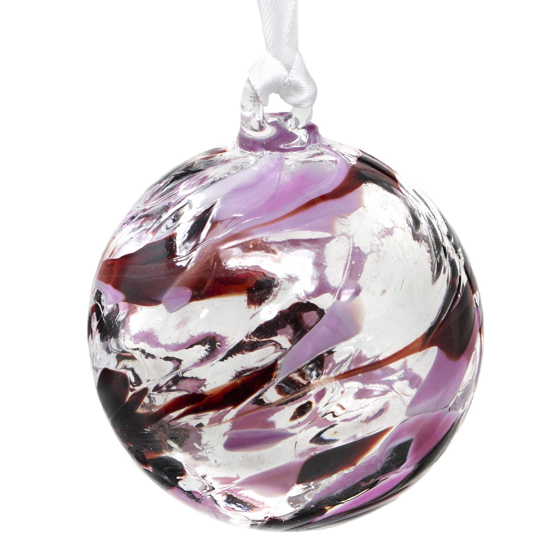 Violet Friendship Hanging Glass Nightlight Globe Violet Friendship Hanging Glass Nightlight Globe