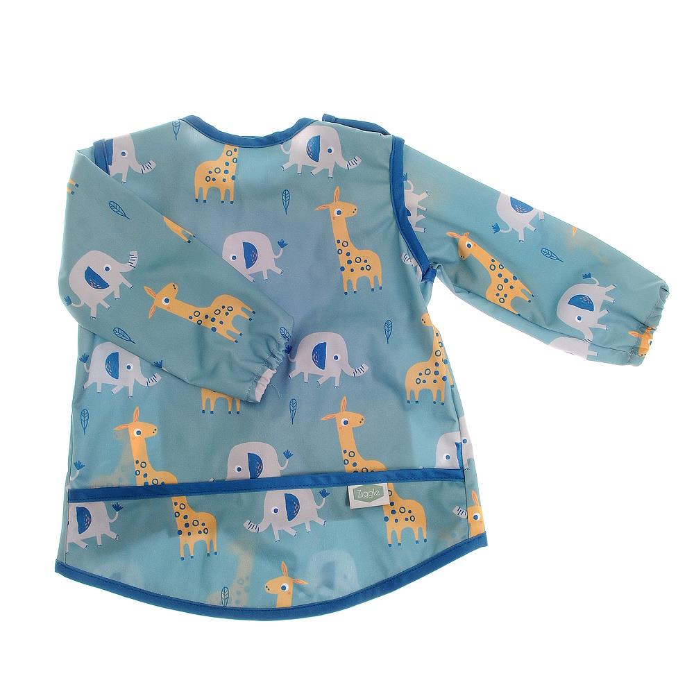 Baby Feeding Bib Coverall Apron Long Sleeved Various Animals Weaning Waterproof - Picture 4 of 9