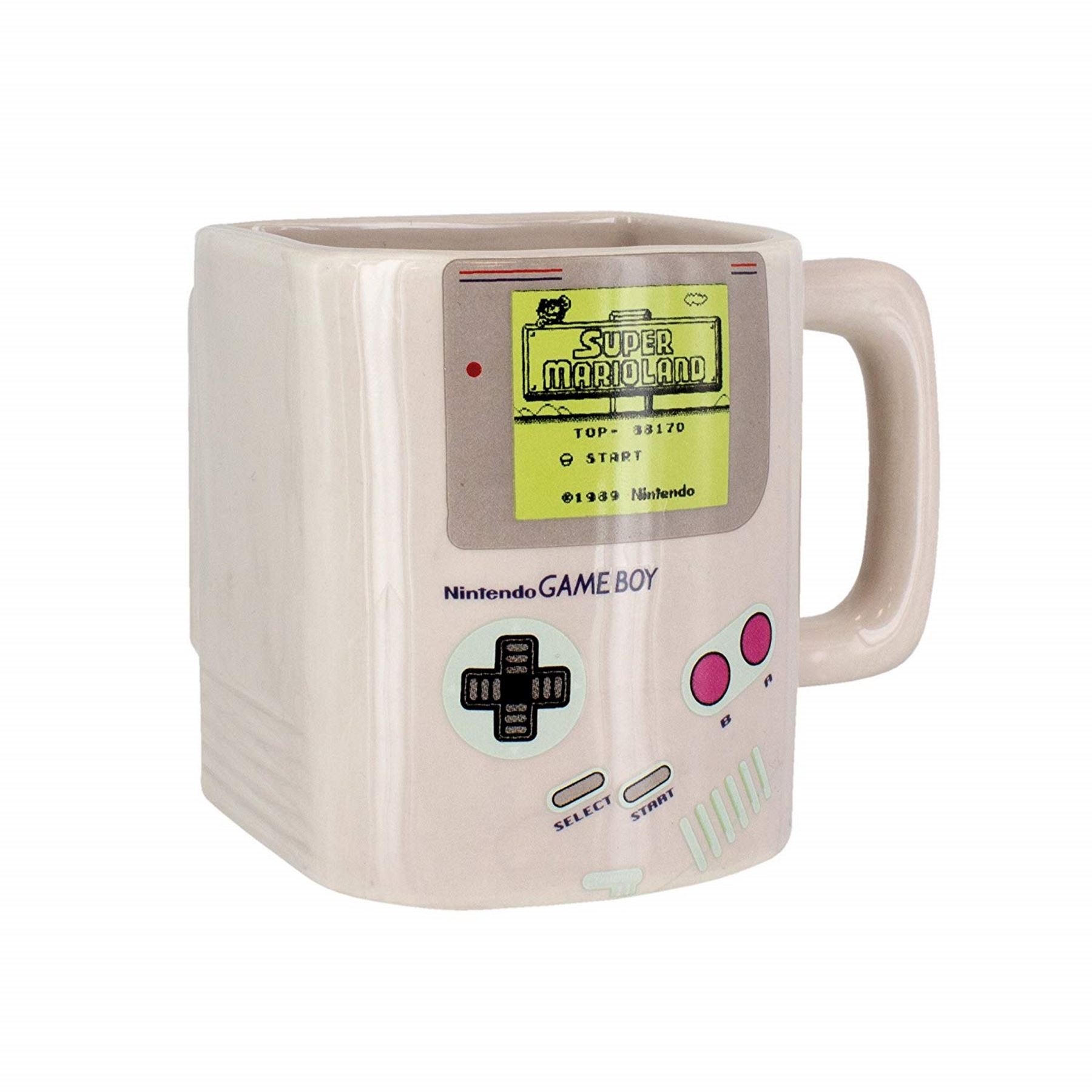 Nintendo Gameboy Ceramic Mug With Cookie Holder Game Boy Novelty Cup