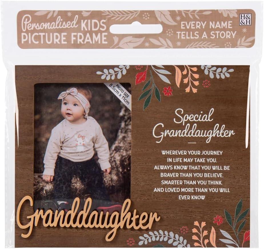 Wooden Picture Frame Personalised Unique Gift Rustic Poems Birthdays Christmas - Picture 8 of 19