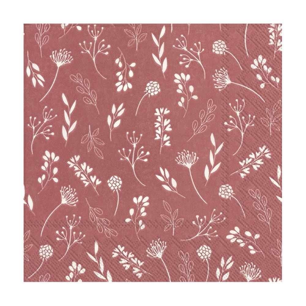Paper Napkins Disposable Serviettes 3ply Tableware Tilda Floral 20 Pack
