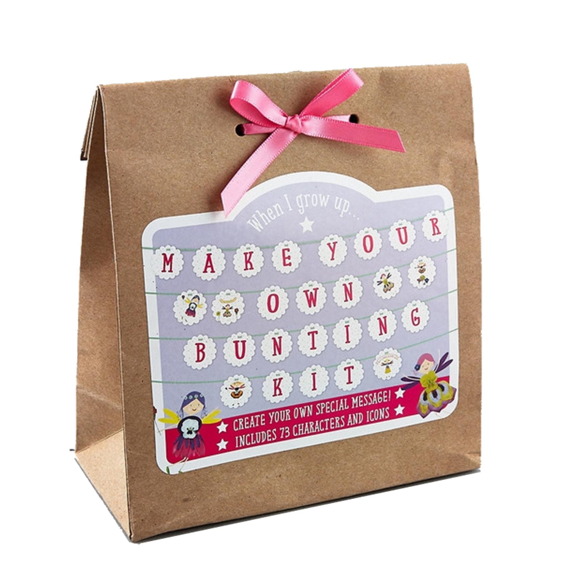 Personalised Bunting Fairy Petal 3m Make Your Own Kit Party Gift Floss & Rock