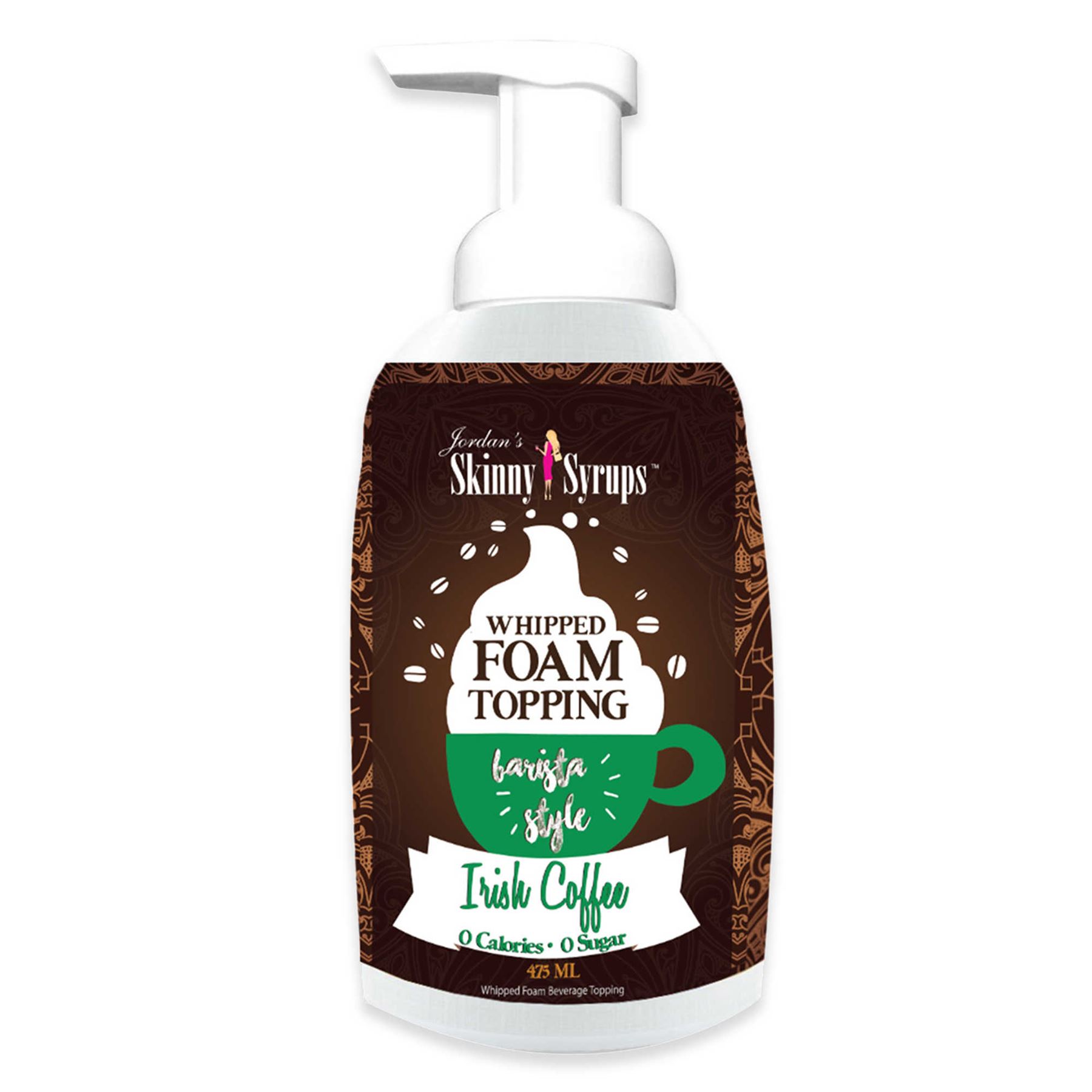 Jordan's Skinny Whipped Foam Coffee Topping Irish Coffee Sugar Free 0
