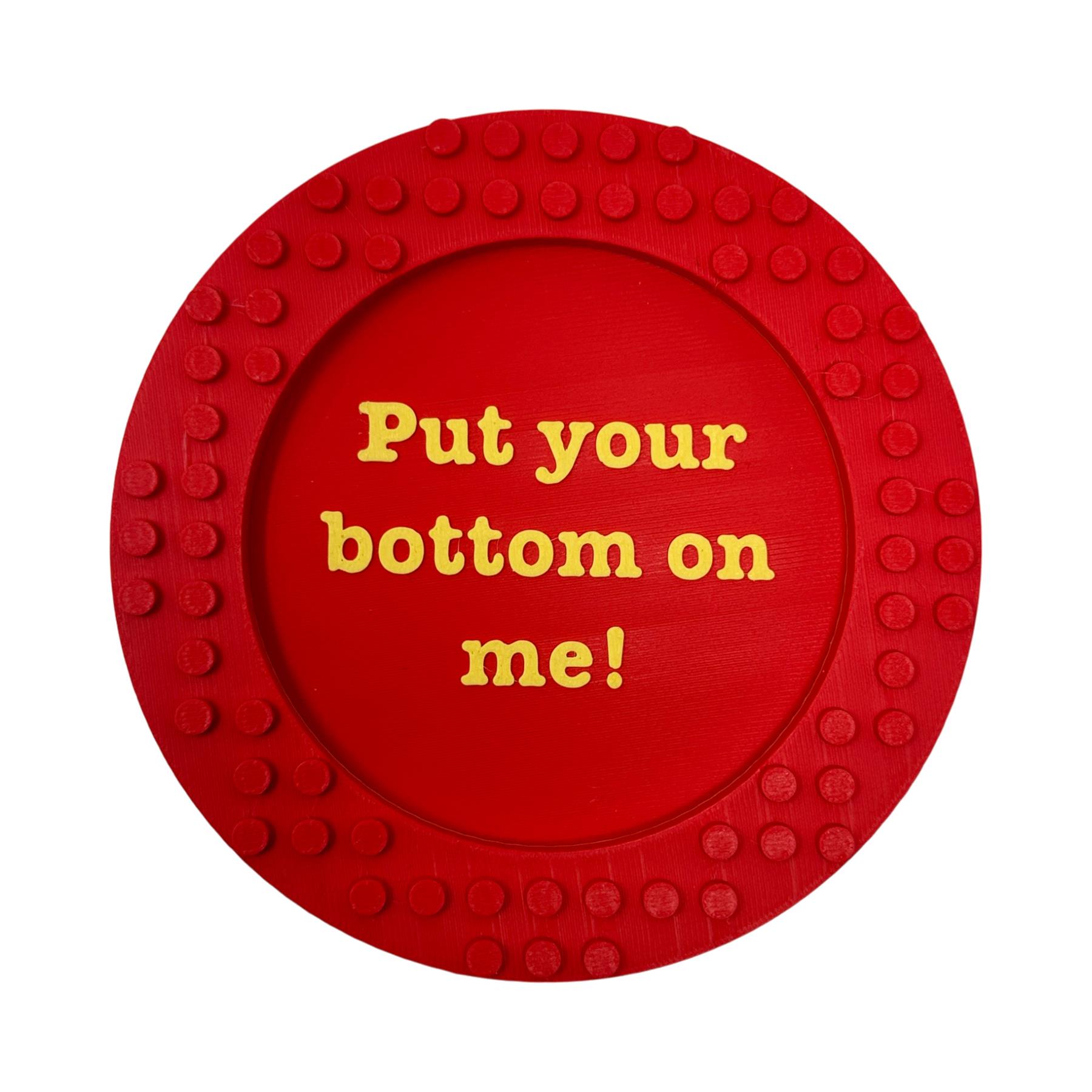 Building Block Drink Coaster Brick Colourful Funny Circle Plastic Coasters - Picture 13 of 14