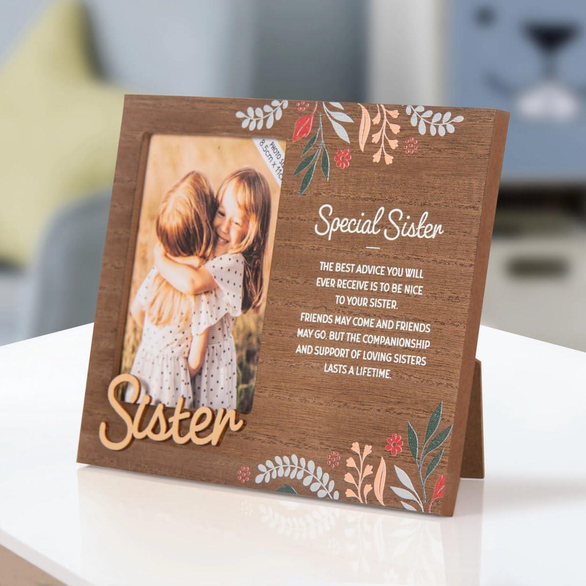 Wooden Picture Frame Personalised Unique Gift Rustic Poems Birthdays Christmas - Picture 17 of 19