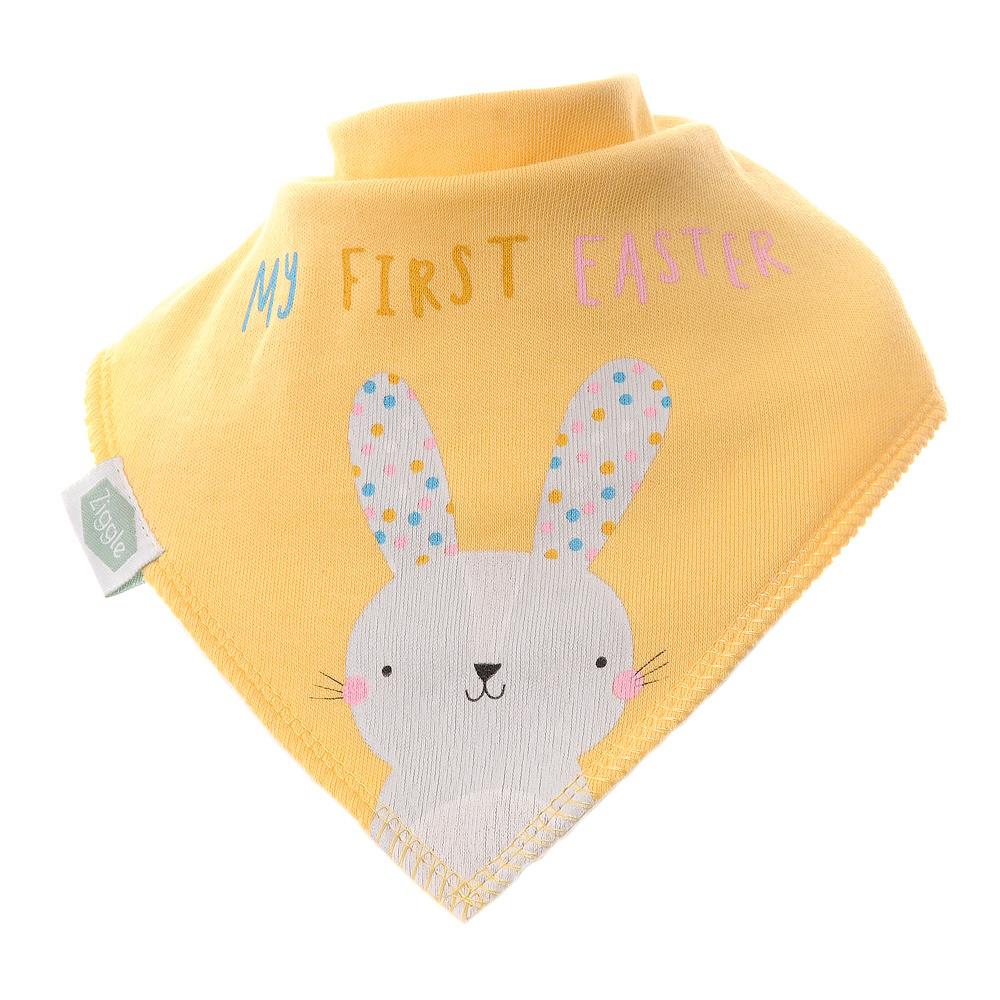 Babero Baby Dribble Conejo Diseños de Pascua Algodón Bandana Estilo Vellón - Imagen 5 de 5