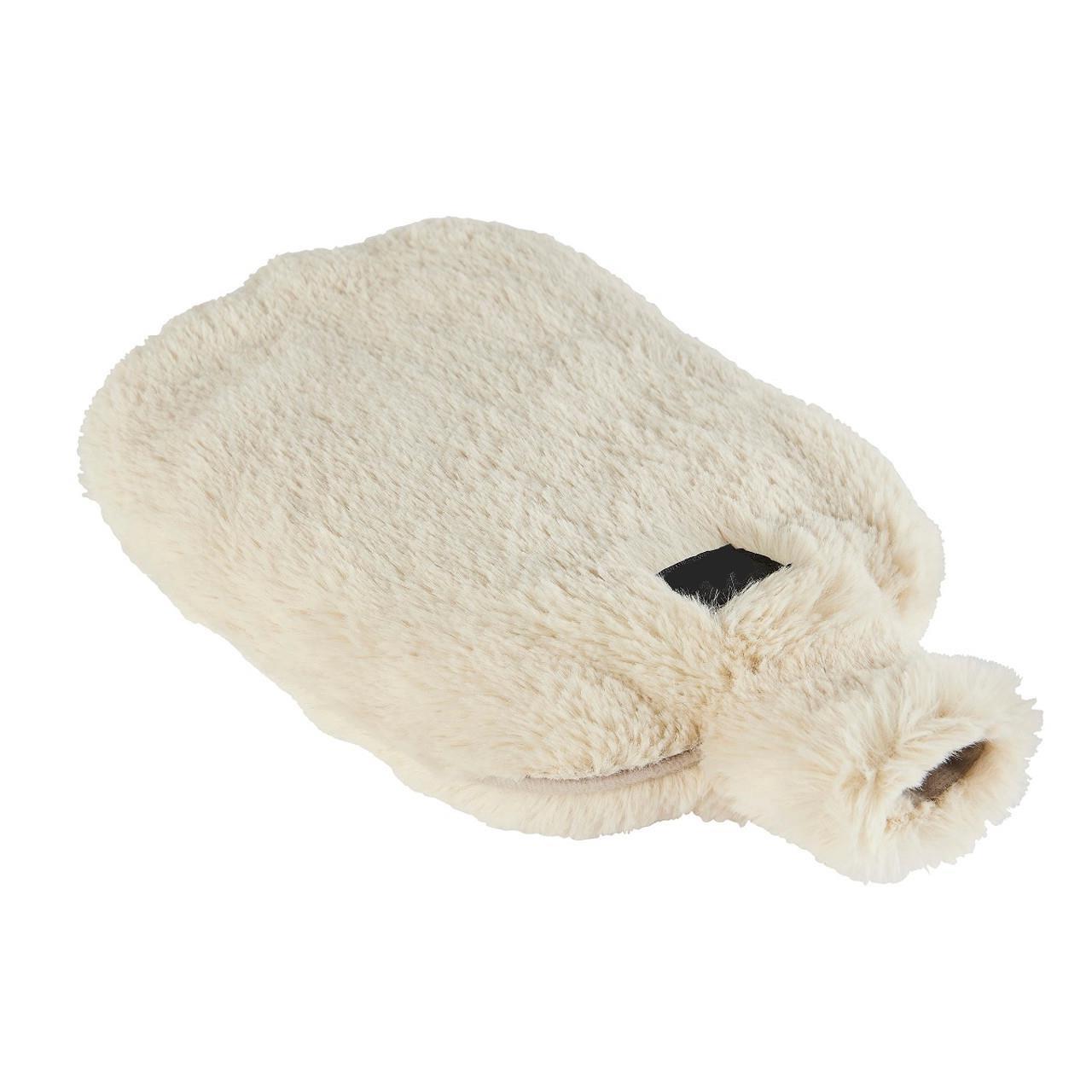 Mikrowellengeeignete Wärmflasche Kunstfell Lavendelduft beheizbar Komfort - Bild 3 von 9