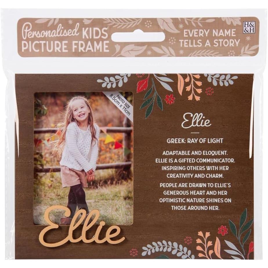Wooden Picture Frame Personalised Kids Unique Gift Rustic Poems Girls Names A-Z - Picture 26 of 97