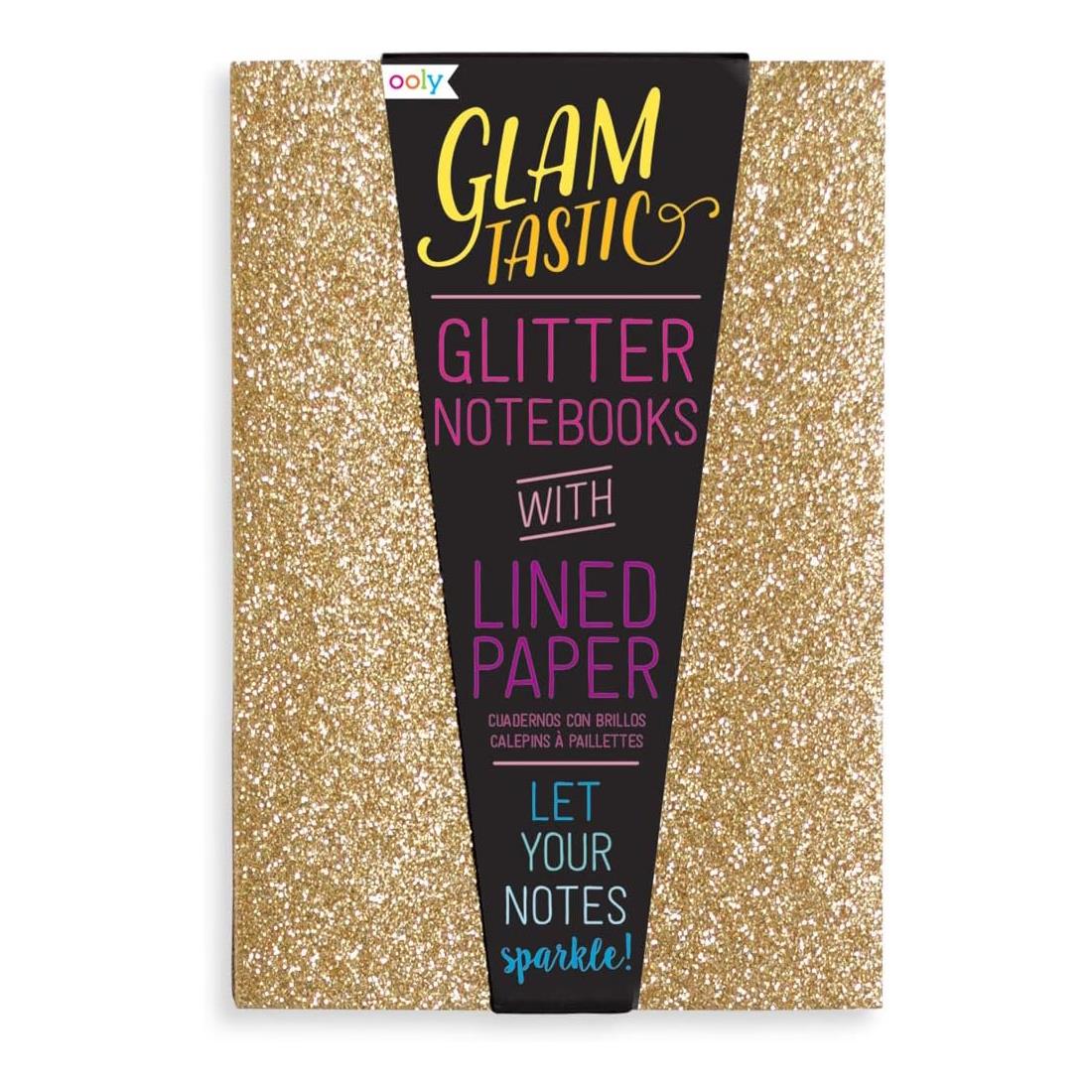 Ooly Small Notebook Glitter Set of 3 Glamtastic Colours 64 Lined Sheets Journal