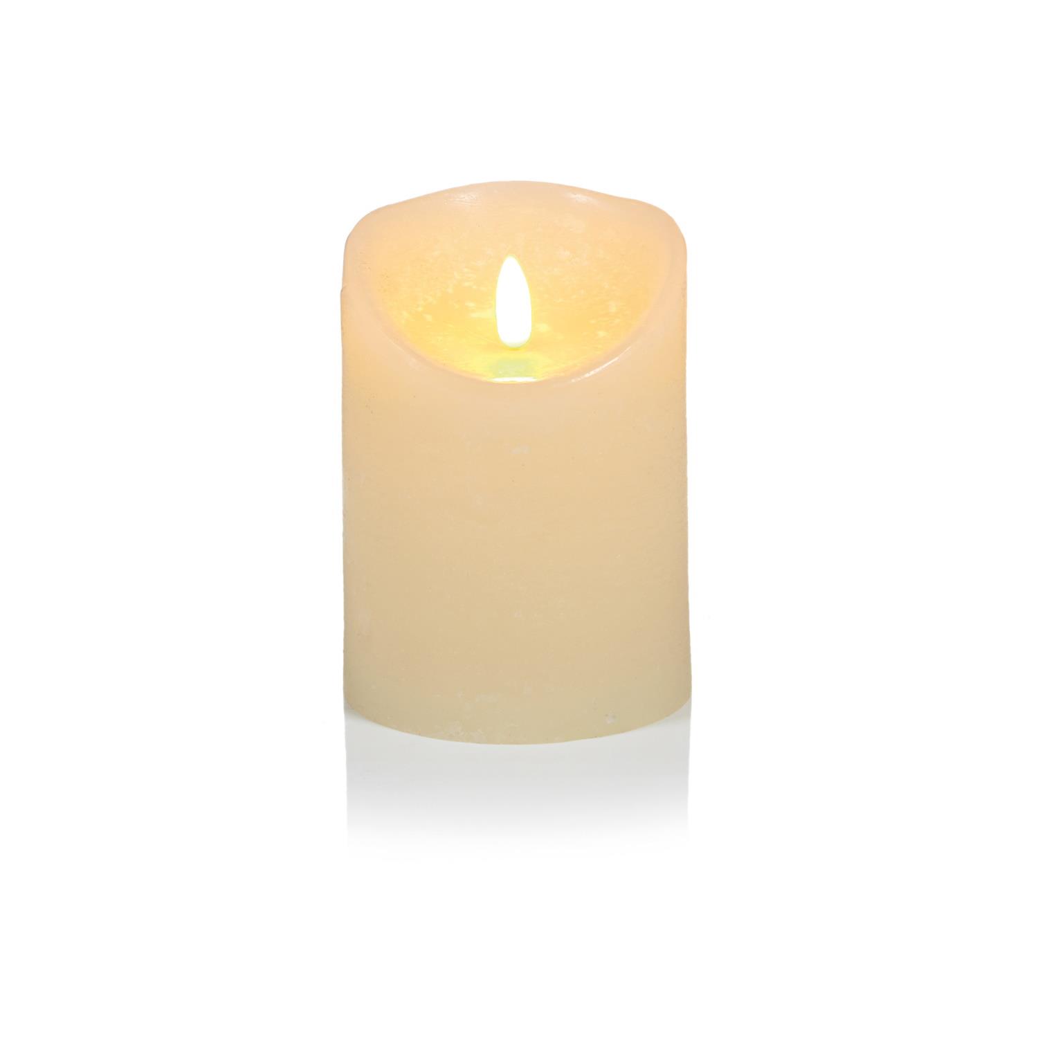 Vela parpadeante realista LED blanca cálida cera real sin llama Premier Decorations - Imagen 2 de 4