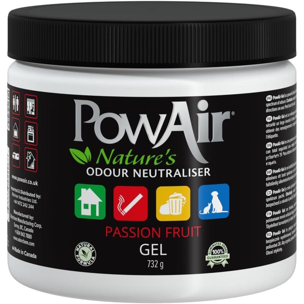 Odour Neutraliser Eliminator Pet Air Freshener Scented Remover PowAir Gel 732g