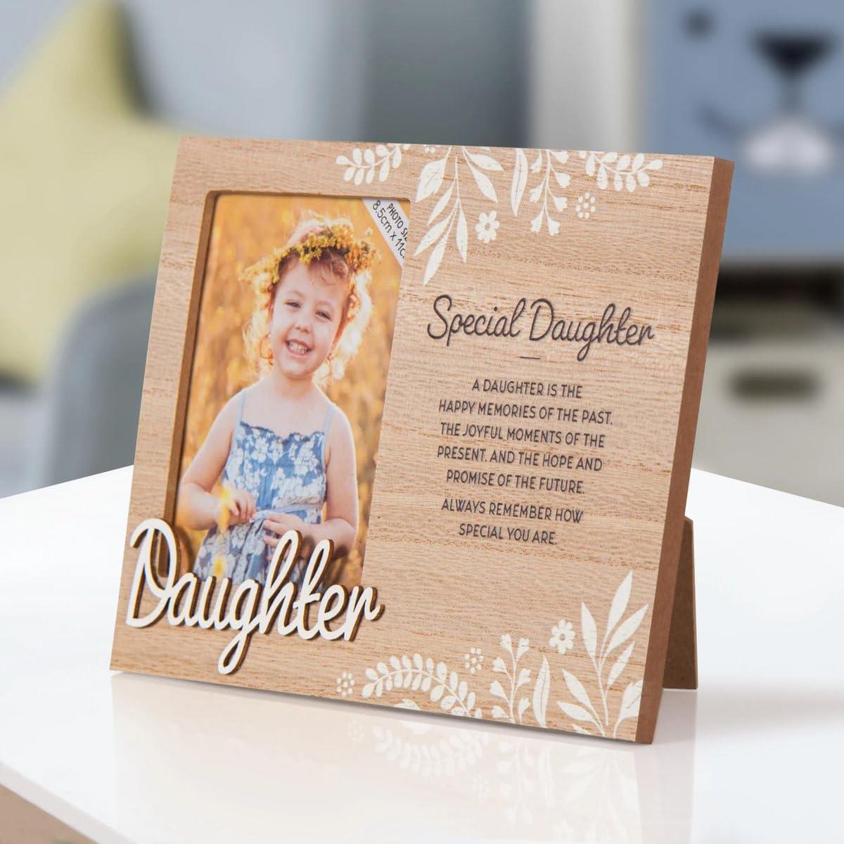 Wooden Picture Frame Personalised Unique Gift Rustic Poems Birthdays Christmas - Picture 5 of 19