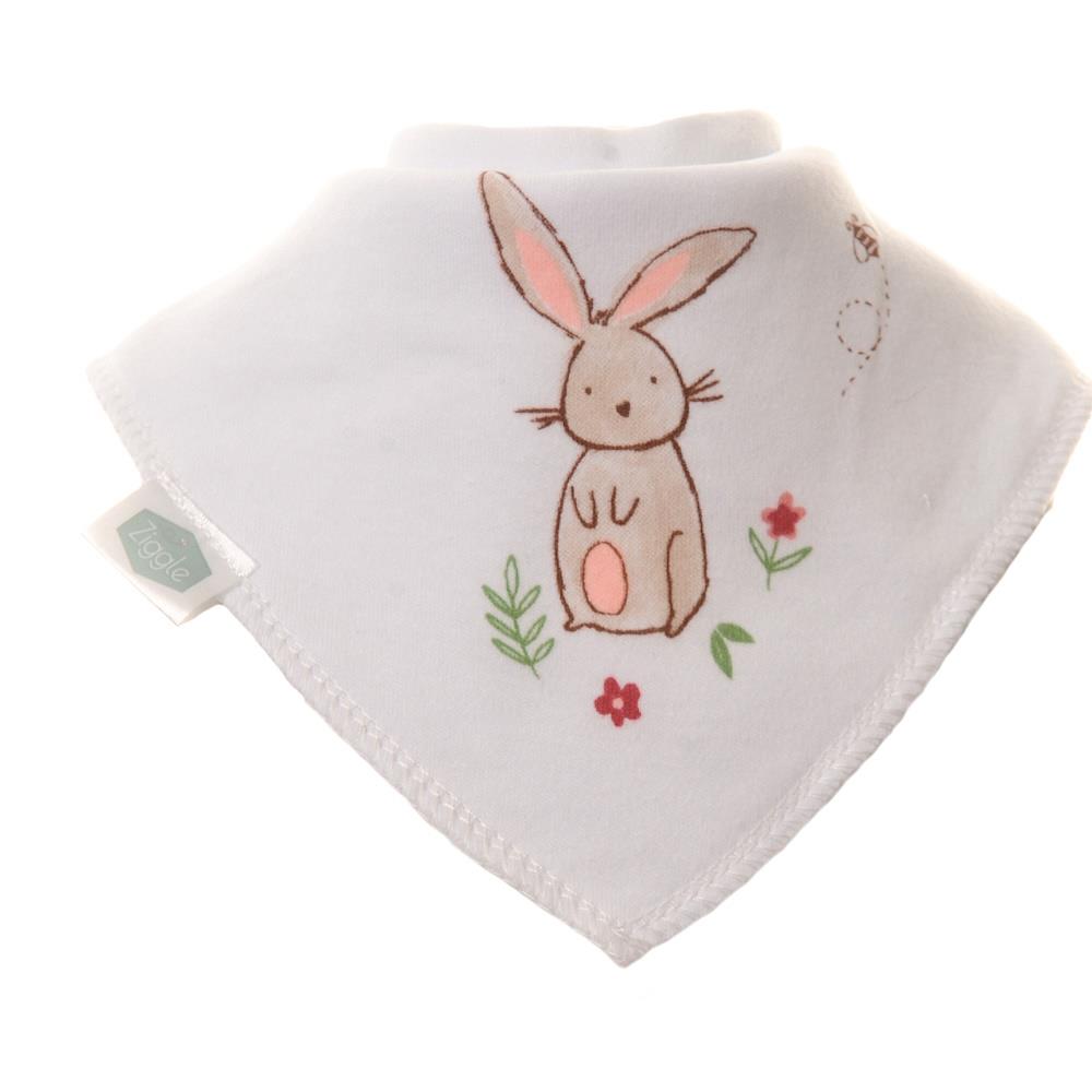 Babero Baby Dribble Conejo Diseños de Pascua Algodón Bandana Estilo Vellón - Imagen 4 de 5