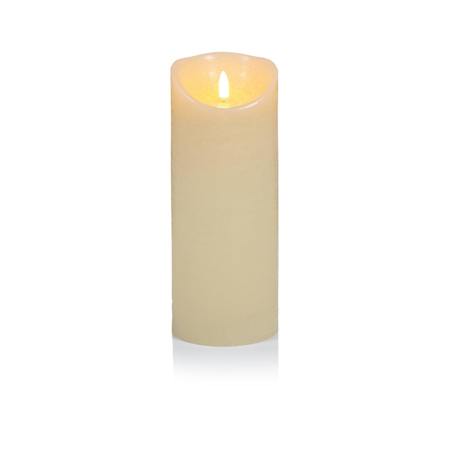 Vela parpadeante realista LED blanca cálida cera real sin llama Premier Decorations - Imagen 4 de 4