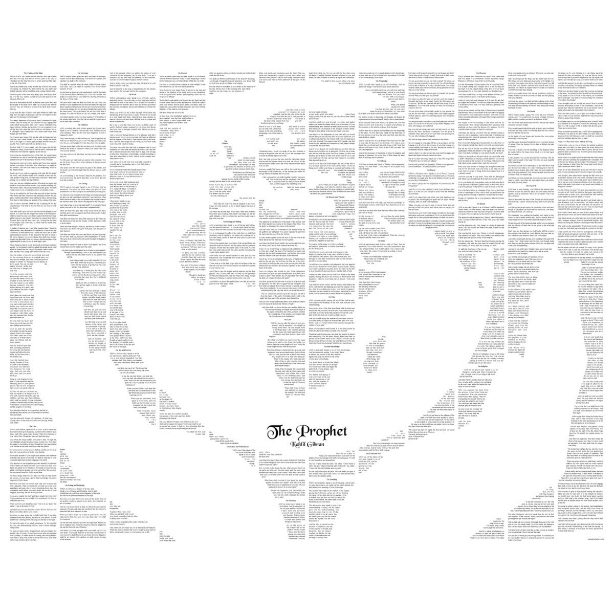 Spineless Classics The Prophet Complete Full Book Poster Wall Art Print Picture 639713770544 Ebay