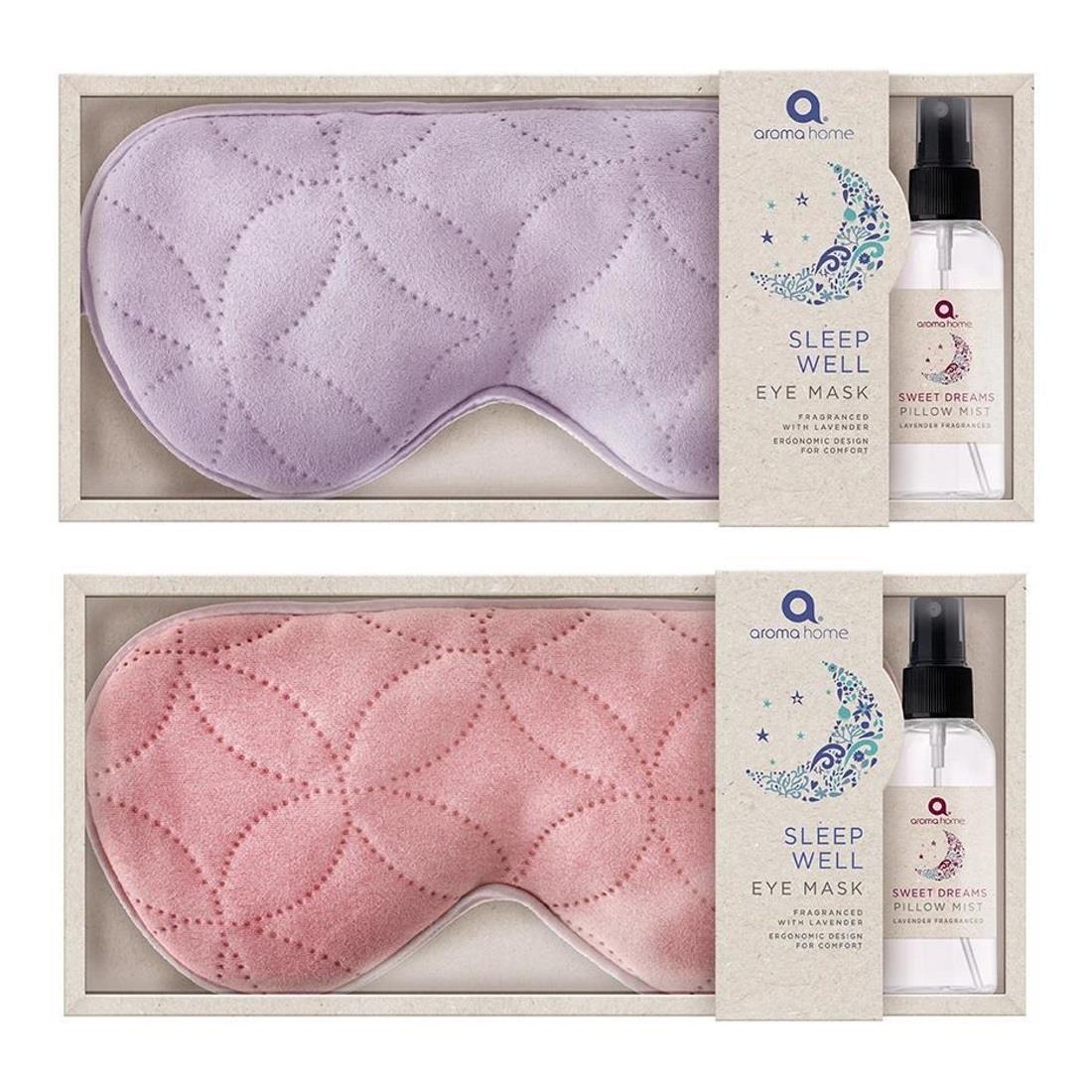Aroma Home Sleep Well Lavender Fragrance Pillow Mist & Relaxing Eye Mask Set eBay