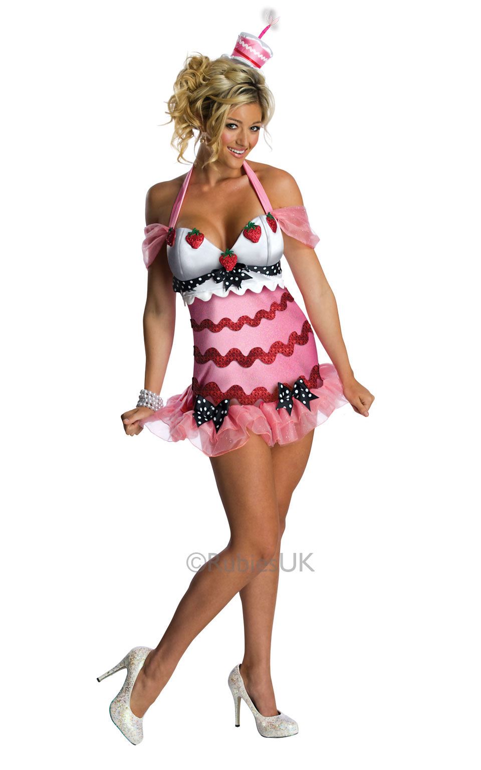 Femmes Gateau Anniversaire Sexy Rose Rouge Blanc Poule Nuit Costume Deguisement Ebay