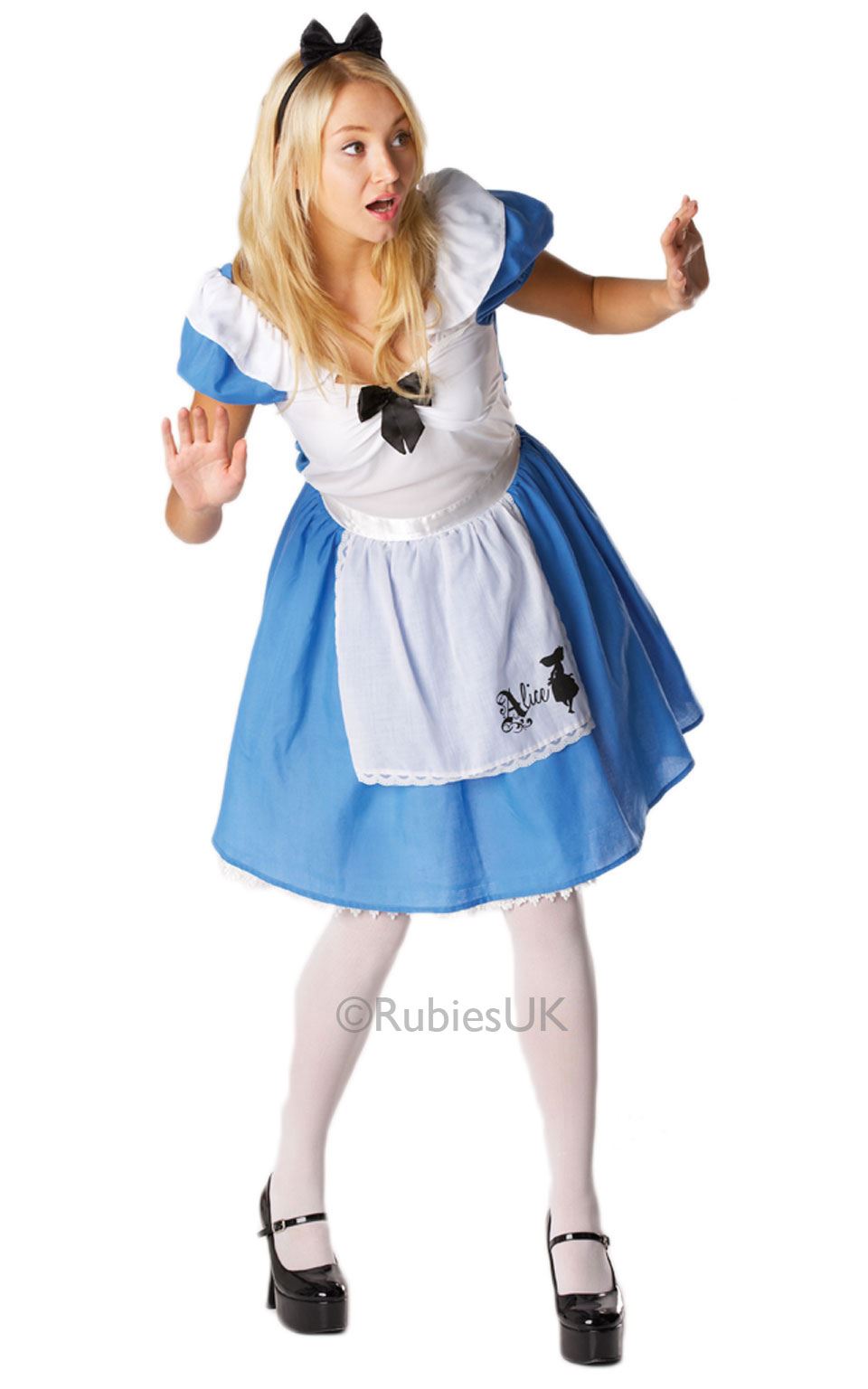 Damen Alice Im Wunderland Disney Film Buch Marchen Kostum Kleid Outfit Ebay