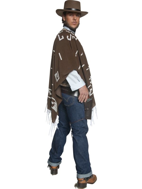 Déguisements Costumes Homme Western Cowboy Costume Errant Tireur Clint Eastwood Déguisement Twicetea