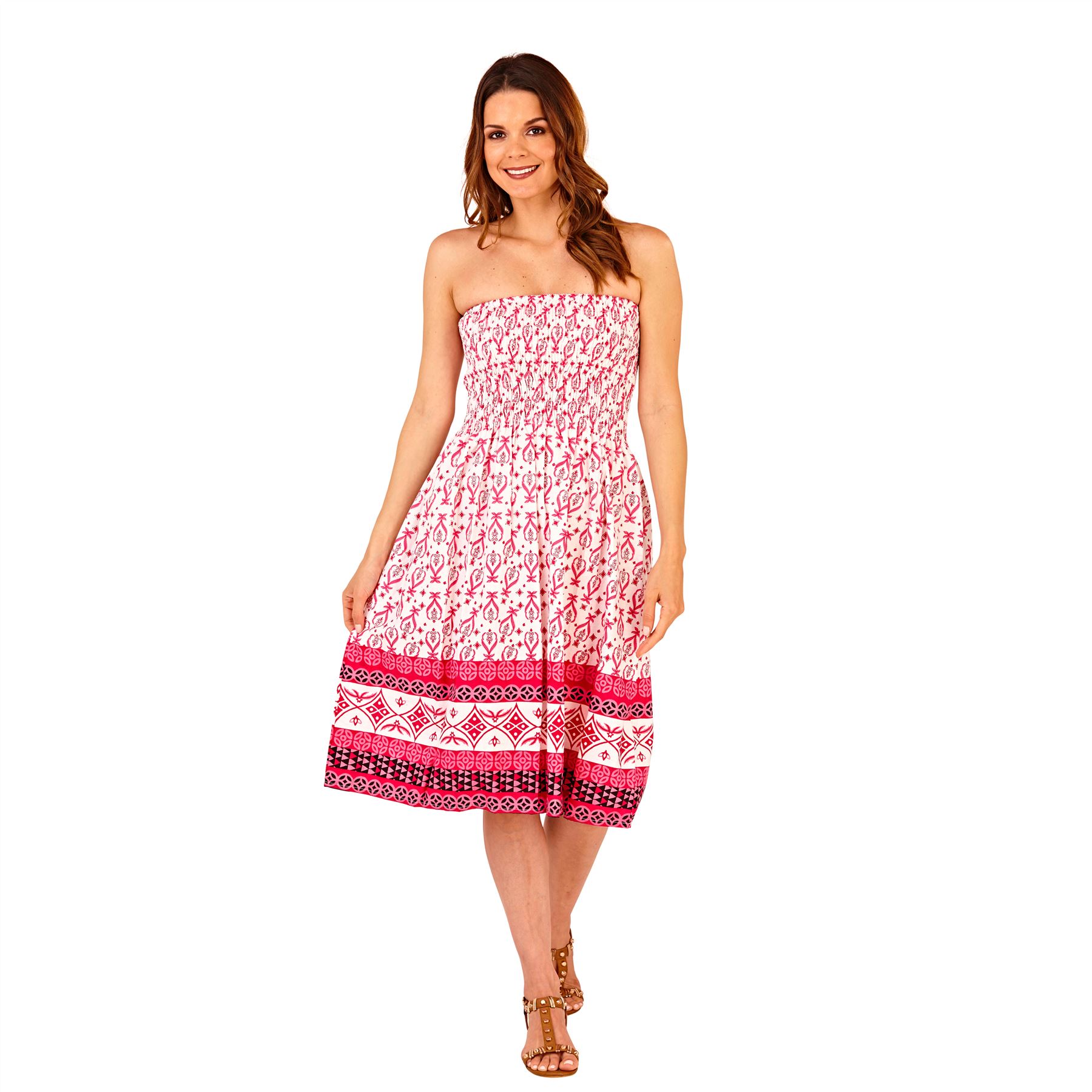 Womens Ladies Summer Beach Cotton 